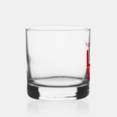 Canadese LIEFDE Rood Gepersonaliseerd Whisky Glas (Rechts)