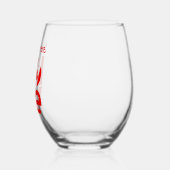 Canadese LIEFDE Rood Gepersonaliseerd Wijnglas Zonder Voet (Links)