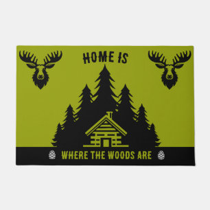 Canadese Log Cabin Grappig Decoratief Deurmat