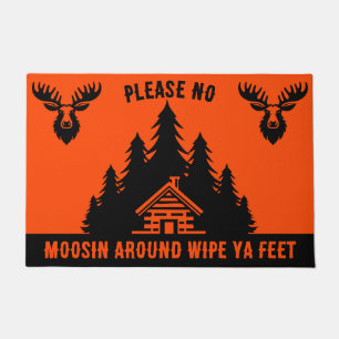 Canadese Log Cabin Grappig Decoratief Deurmat