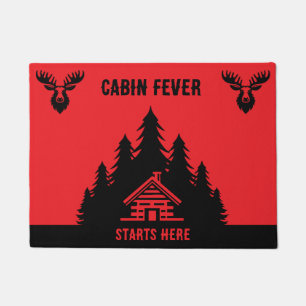 Canadese Log Cabin Grappig Decoratief Deurmat