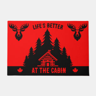 Canadese Log Cabin Grappig Decoratief Deurmat