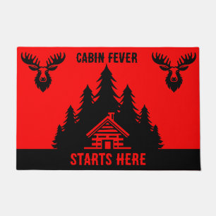Canadese Log Cabin Grappig Decoratief Deurmat