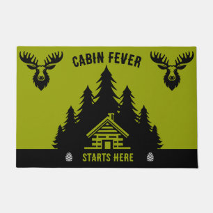 Canadese Log Cabin Grappig Decoratief Deurmat
