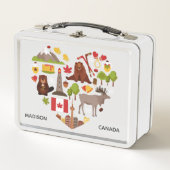 Canadese Love custom name lunchbox (Voorkant)