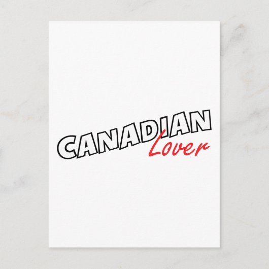 Canadese Lover Briefkaart (Voorkant)