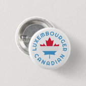 Canadese Luxemburgse Roots Ronde Button 3,2 Cm (Voorkant /achterkant)