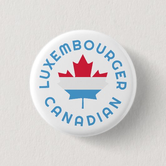 Canadese Luxemburgse Roots Ronde Button 3,2 Cm (Voorkant)