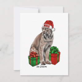 Canadese lynx - kerstkaart