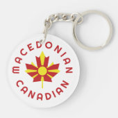 Canadese Macedonische roots Sleutelhanger (Achterkant)