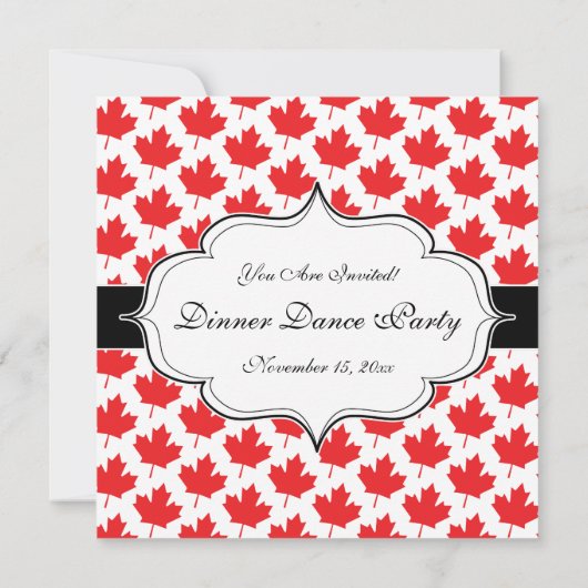 Canadese Maple Leaf Canada Day National Symbool Kaart (Achterkant)