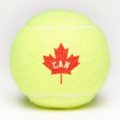 Canadese maple leaf flag douane print 3 pack tennisballen (Voorkant)