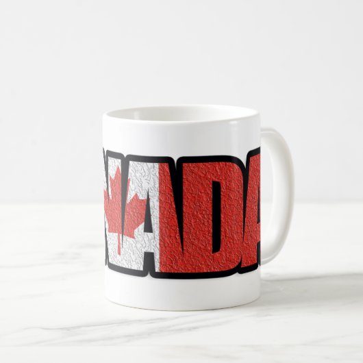 Canadese maple Leaf Flag Koffiemok (Voorkant rechts)