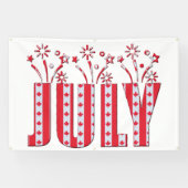 Canadese Maple Leaf Juli Gelukkige Canada Dag Spandoek (Horizontaal)