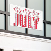 Canadese Maple Leaf Juli Gelukkige Canada Dag Spandoek (Buitenkant Gebouw)