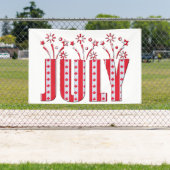 Canadese Maple Leaf Juli Gelukkige Canada Dag Spandoek (Insitu)