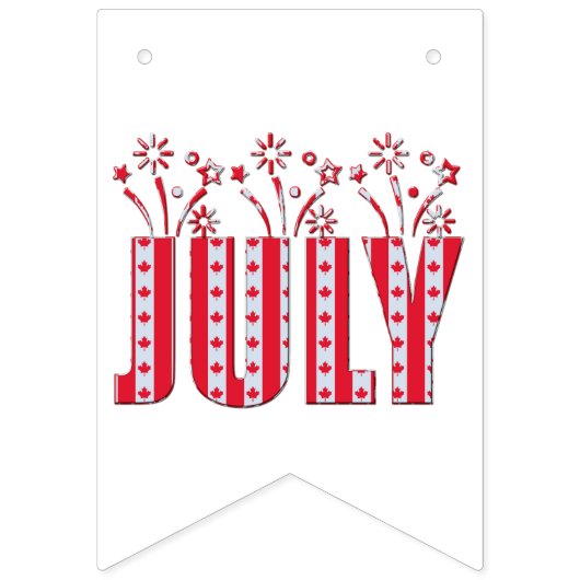 Canadese Maple Leaf Juli Gelukkige Canada Dag Vlaggetjes (Tweede vlag)