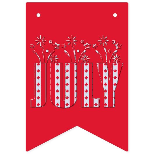 Canadese Maple Leaf Juli Gelukkige Canada Dag Vlaggetjes (Eerste vlag)