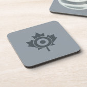 Canadese Maple Leaf-rondselmod-grafisch ontwerp Drankjes Onderzetter (Linkerzijde)