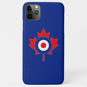 Canadese Maple Leaf Roundel Mod op blauw Case-Mate iPhone Case