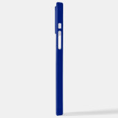 Canadese Maple Leaf Roundel Mod op blauw iPhone Hoesje (Linkerkant)