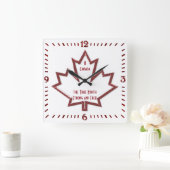 Canadese maple Leaf Square Wall klok (Huis)