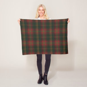 Canadese Maple Leaf Tartan Blanket Fleece Deken