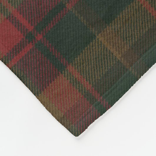 Canadese Maple Leaf Tartan Blanket Fleece Deken (Hoek)