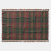 Canadese Maple Leaf Tartan Throw Blanket Deken (Voorkant)