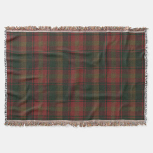 Canadese Maple Leaf Tartan Throw Blanket Deken