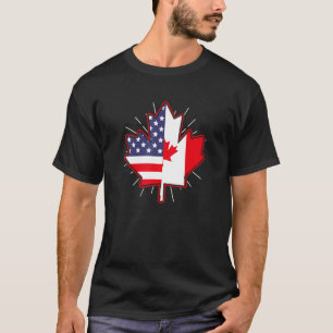 Canadese Maple Leaf vs vlag Canada Day for Men 1 T-shirt