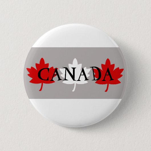 Canadese Maple Leafs Ronde Button 5,7 Cm (Voorkant)