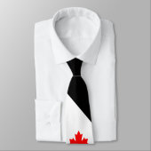 Canadese Maple op Red White Black Stropdas (Gebonden)