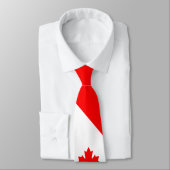 Canadese Maple op Red White Black Stropdas (Gebonden)