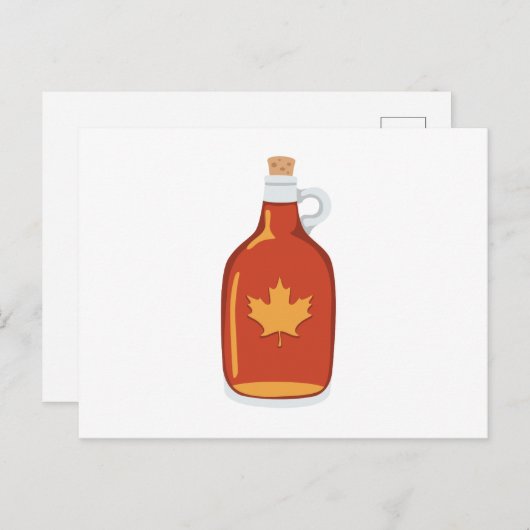 Canadese Maple Syrup Briefkaart (Voorkant / Achterkant)