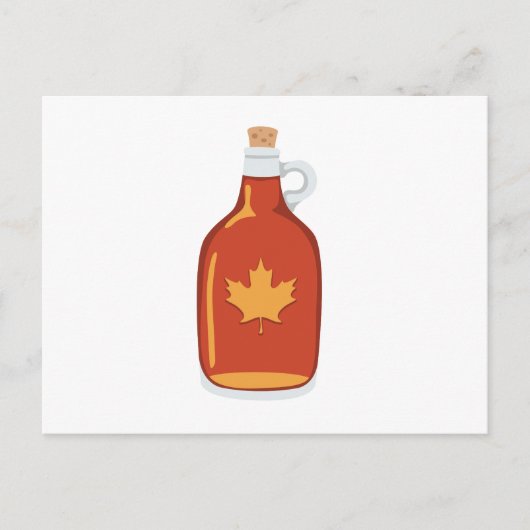 Canadese Maple Syrup Briefkaart (Voorkant)