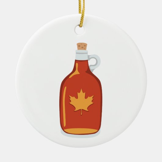 Canadese Maple Syrup Keramisch Ornament (Voorkant)