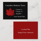 Canadese Maple Visitekaartje (Voorkant / Achterkant)