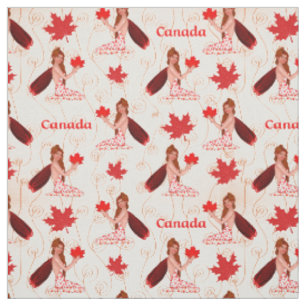 Canadese Mapleleaf Fairy op lichte stof