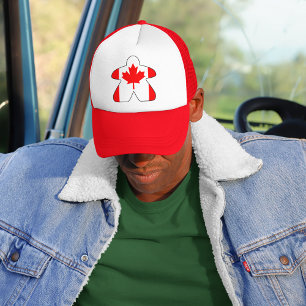 Canadese Meeple Trucker Hoed Pet