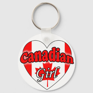 Canadese Meisje Sleutelhanger