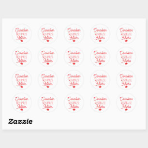 Canadese Menopauze Militie Ronde Sticker