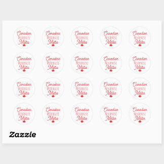 Canadese Menopauze Militie Ronde Sticker