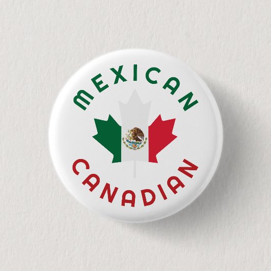 Canadese Mexicaanse Roots Ronde Button 3,2 Cm (Voorkant)