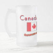 Canadese mok-geweldige eh matglas bierpul (Links)