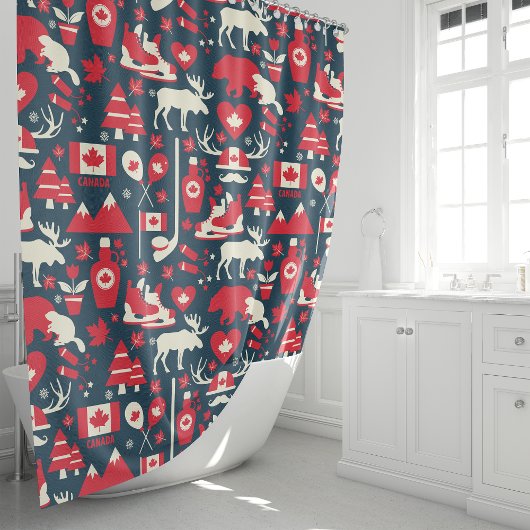 Canadese Moose Canada Iconen Douchegordijn