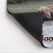 Canadese Moose Grappige Wildlife Mousepad Muismat (Hoek)