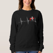 Canadese Moose Heartbeat EKG Pulse Canadian Flag C Trui (Voorkant)