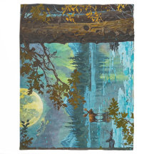 Canadese Moose & Winter Maan