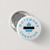 Canadese Motswana Roots Ronde Button 3,2 Cm (Voorkant /achterkant)